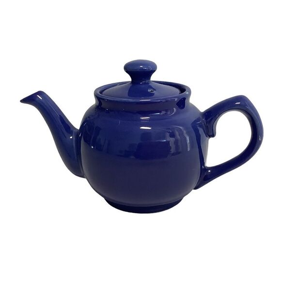 Blue Ceramic Teapot 12 oz Cottagecore - Picture 1 of 7